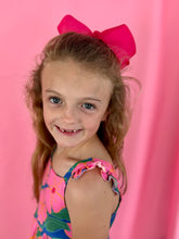 Load image into Gallery viewer, Girls Luau Floral Dress