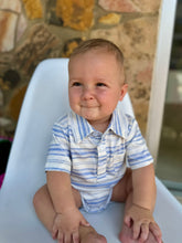 Load image into Gallery viewer, Soft Classic Stripes Button Up Bubble