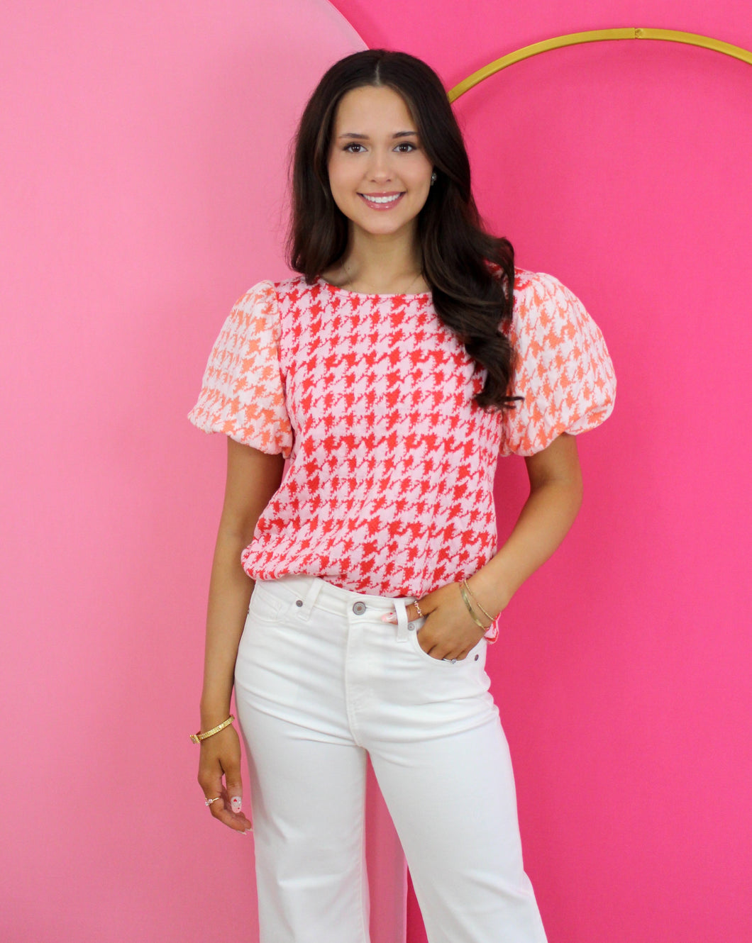 Holly’s Houndstooth Top