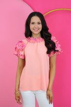 Load image into Gallery viewer, Classy and Coral Ruffle Blouse
