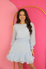 Load image into Gallery viewer, Blue Babydoll Dress