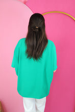 Load image into Gallery viewer, Brittney Button Down Top(Kelly Green)
