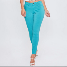 Load image into Gallery viewer, YMI Hyperstretch Mid-Rise Colored Skinny Jeans
