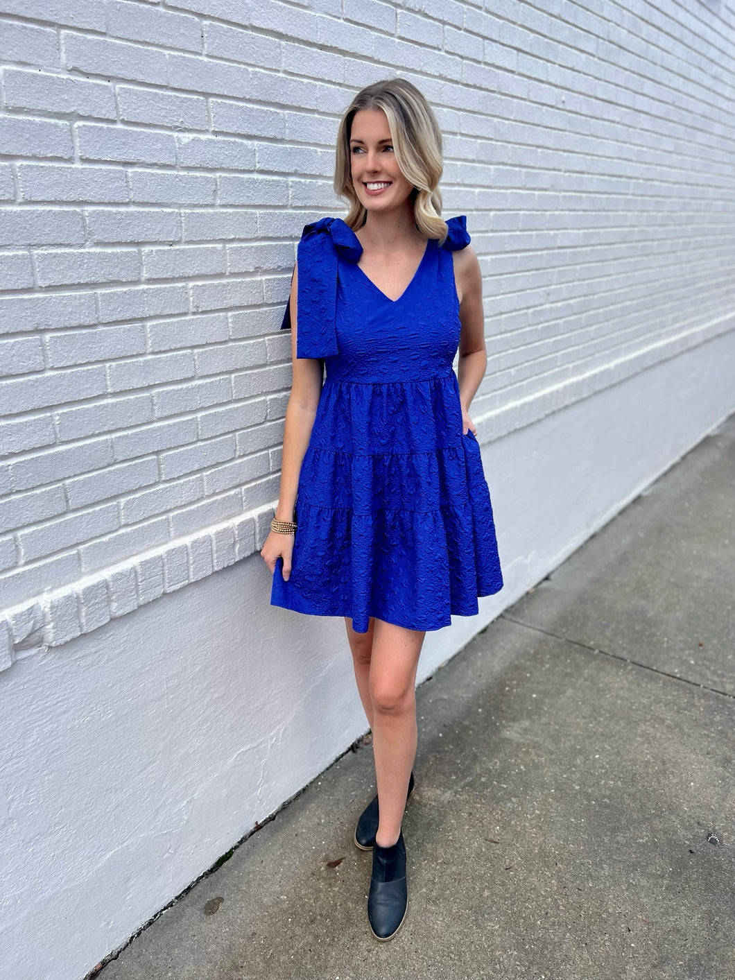 Tea Time Royal Blue Dress