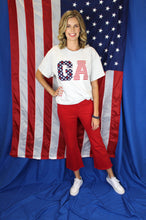 Load image into Gallery viewer, GA Stars and Stripes Patch Tee
