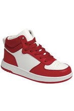 Load image into Gallery viewer, Kids Red High Top Sneakers
