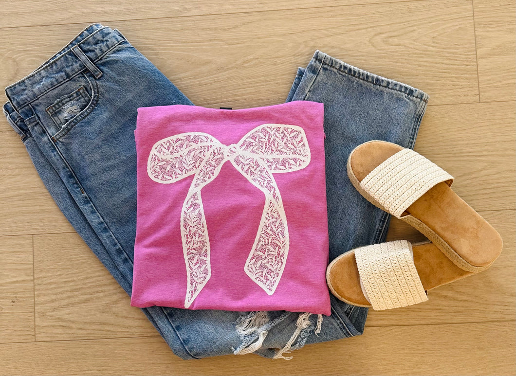 Lace Bow Tee