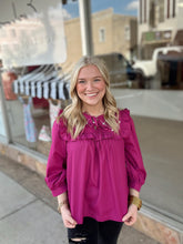 Load image into Gallery viewer, Made You Look Magenta Top
