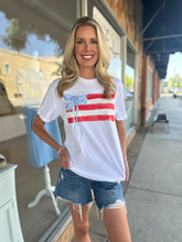 Load image into Gallery viewer, Bow American Flag Tee
