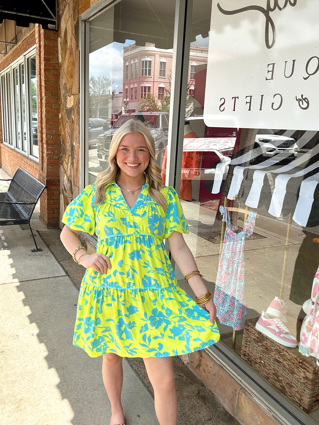Bahama Mama Dress-Lime