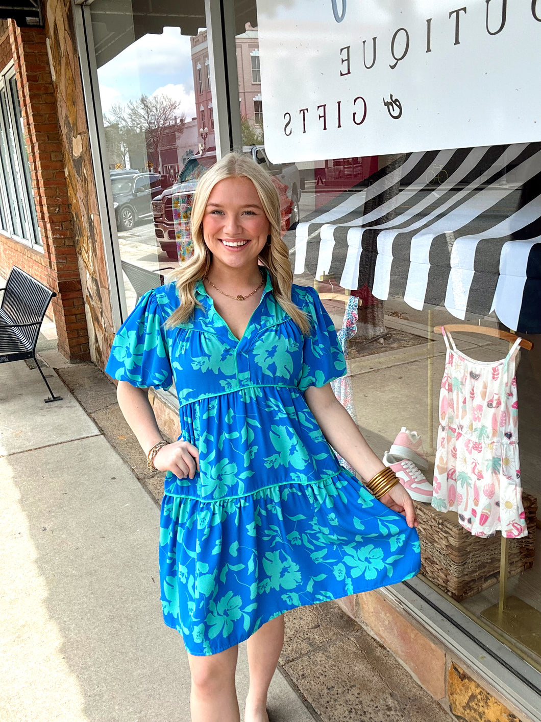 Bahama Mama Dress-Blue