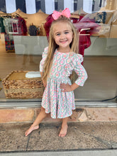 Load image into Gallery viewer, Calling Perfection Pumpkin Bow Ruffle Dress
