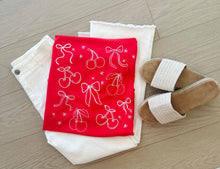 Load image into Gallery viewer, Cherry Bow Tee
