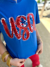 Load image into Gallery viewer, USA Tee Blue
