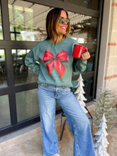 Load image into Gallery viewer, Holiday Bow Sweatshirt
