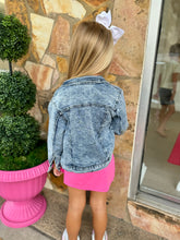 Load image into Gallery viewer, Acid Washed Denim Jacket
