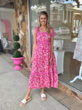 Load image into Gallery viewer, Pretty Please Pink Floral Lace Dress
