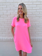 Load image into Gallery viewer, Pretty in Pink Tee Dress
