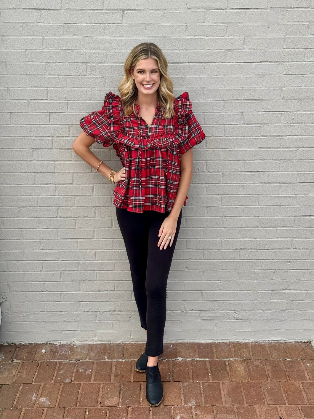 Penny Plaid Top