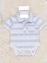 Load image into Gallery viewer, Soft Classic Stripes Button Up Bubble

