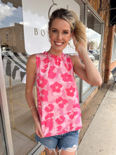 Load image into Gallery viewer, Pink on Pink Floral Tank
