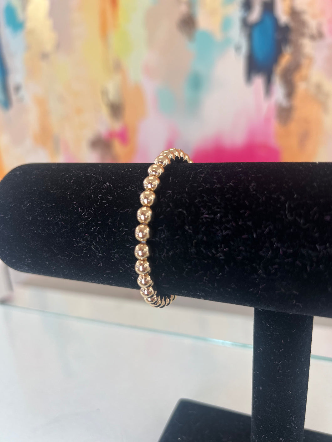 Large Gold Stretchy Bracelet