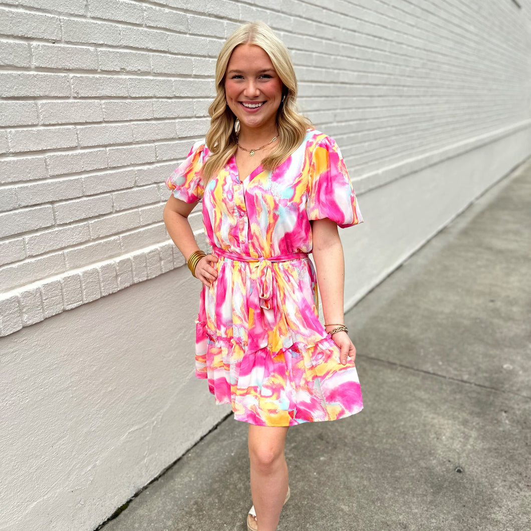 Stephanie Swirls Dress