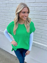 Load image into Gallery viewer, Shamrock Green Knit Sweater
