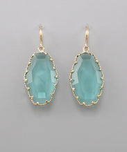 Load image into Gallery viewer, Turquoise Hexagon Earrings
