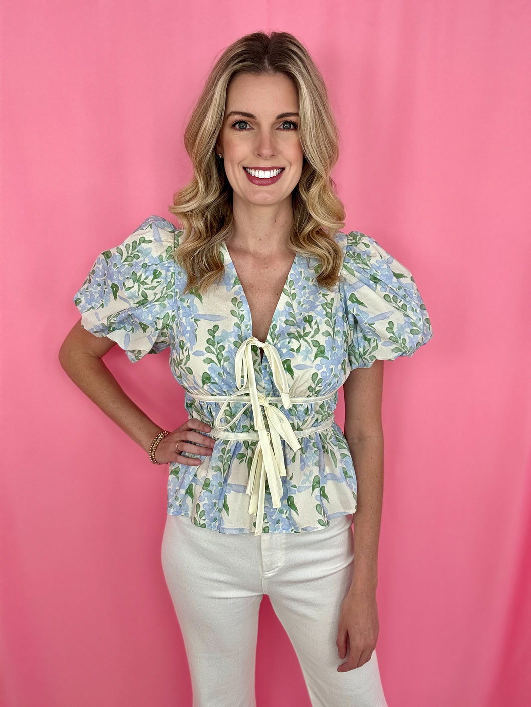 Francesca Floral Top