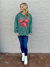 Load image into Gallery viewer, Holiday Bow Sweatshirt
