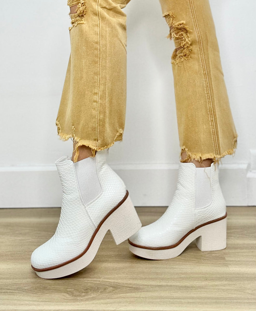 Walking On Egg Shell Booties