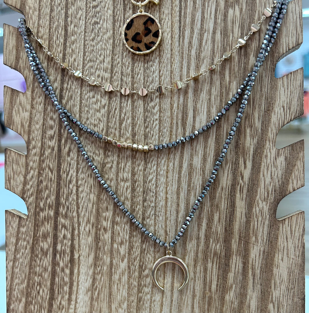 Crescent Layered Necklace