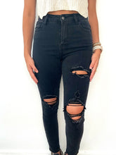 Load image into Gallery viewer, Jelly Jeans Black High-Rise Crop Skinny
