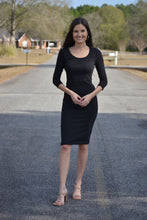 Load image into Gallery viewer, Midi Black Dress
