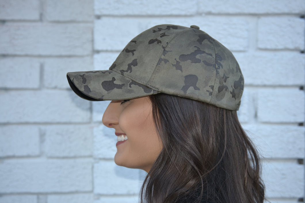 Camo Suede Hat