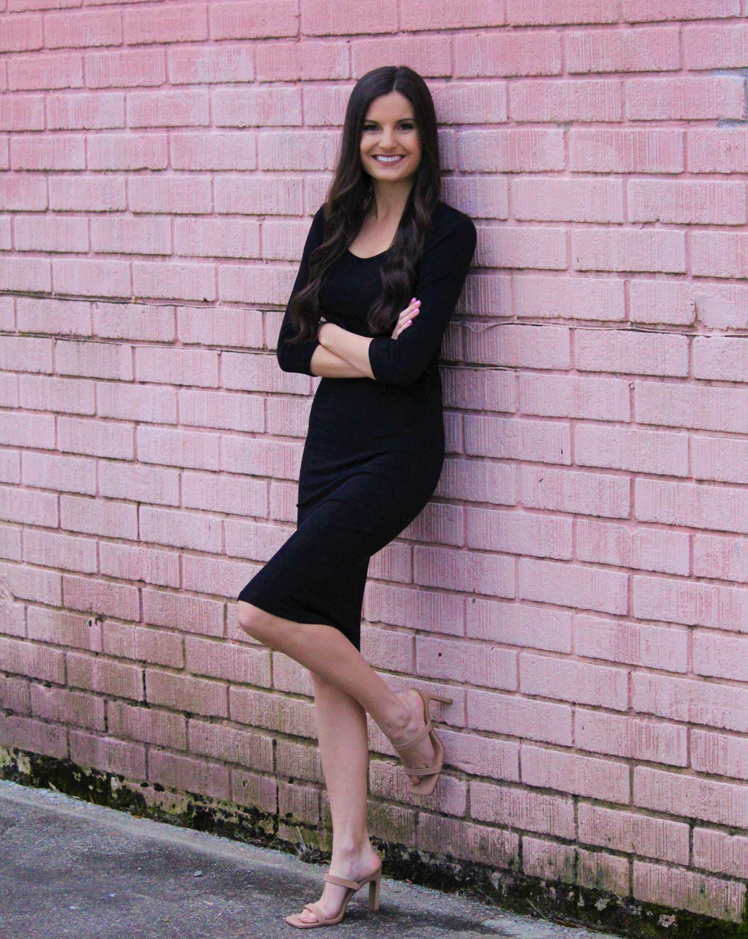 Midi Black Dress