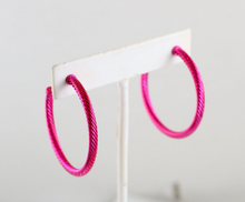 Load image into Gallery viewer, Drex Cable Hoop Earrings
