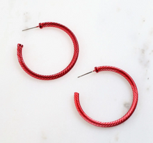 Load image into Gallery viewer, Drex Cable Hoop Earrings
